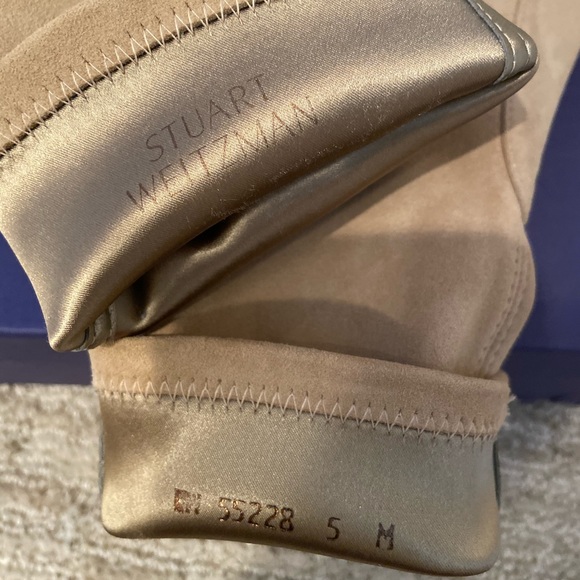 🆕Stuart Weitzman beige suede Clinger ankle boot 5 - Picture 7 of 14